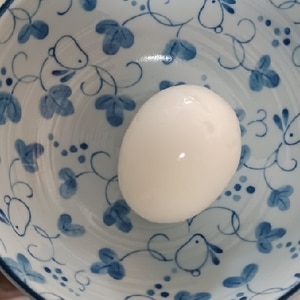 少ないお湯で！つるりん節約ゆで卵